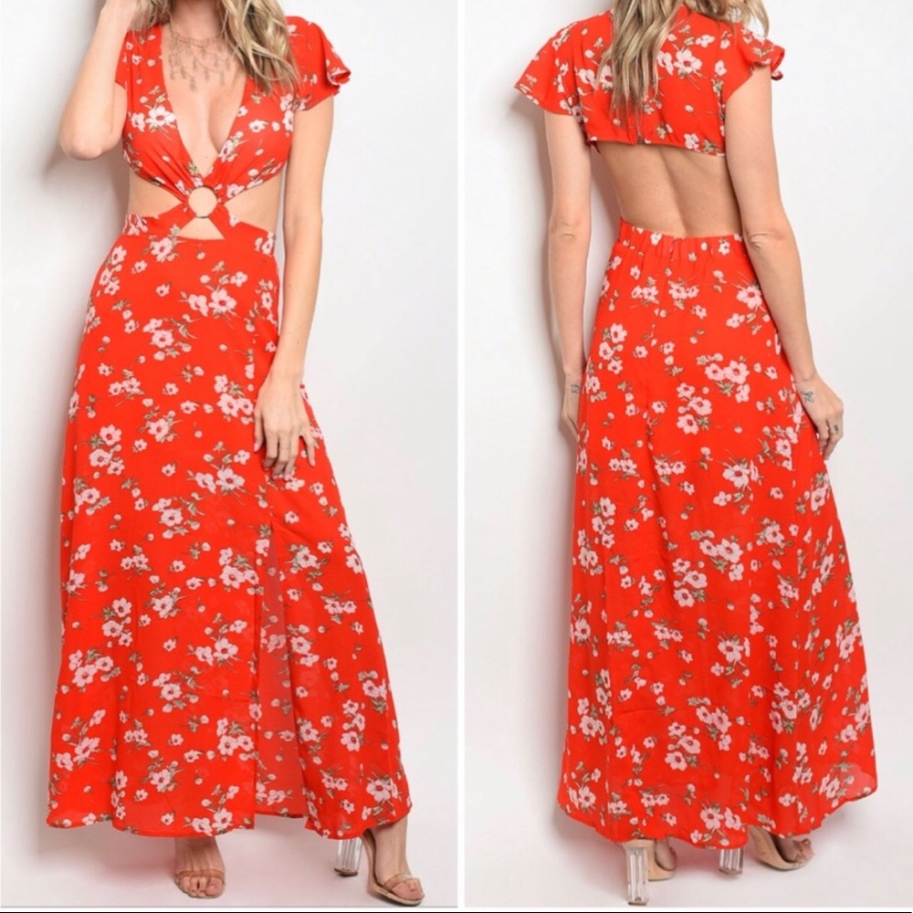 ❤️Stunning Red Maxi Dress❤️ - Picture 6 of 6